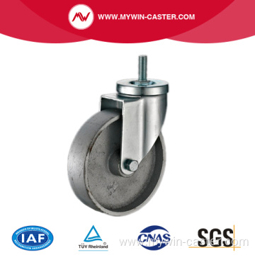 Threaded Stem Swivel Cast Iron Medium Duty Castor